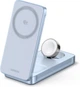Бездротовий зарядний пристрій заряджання UGREEN MagFlow Qi2 Induction Charger для iPhone 3 в 1 25 W (W757) - зображення 1