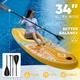 Надувна SUP дошка для плавання 350 см STARCITY жовта - изображение 4