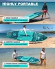 Надувна SUP дошка для плавання 335 см FLYPARK Ice Fog Emerald - изображение 9