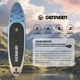 Надувна SUP дошка для плавання 305 см GENREEN Light Blue Aurora Gradient - изображение 2