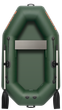 Легкая надувная лодка Kolibri К-220, одноместная, гребная, двухсекционная, в собранном в виде 75 х 45 х 30 см, 12.5 кг, зеленая - изображение 1
