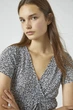 Топ Pull & Bear чорний-білий в візерунки KRBWV154 L - изображение 3