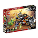 Блочный конструктор Ninjago 615+ деталей в коробке 50 см боевой внедорожник с мотоциклом и фигурками ниндзя MG859 - изображение 2