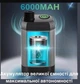 Туристический переносной душ Lixada 6000 mAh с насосом, мобильный IPX8 для использования на природе и даче - изображение 6