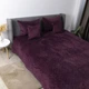 Покривало ТЕП "VELOUR" Бордо/Ромб круглий, 180x240 - изображение 3
