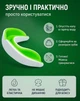 Боксерська капа дитяча для боксу тхеквондо карате спортивна захисна для дітей дитини хлопчика дівчинки зелений + подарунок футляр - зображення 3