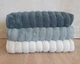 Набор турецких махровых полотенец Cestepe MicroCotton Premium 3 штуки 70x140 Ezgi 6 плотность 600 г/м2 - изображение 3