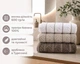 Набор турецких махровых полотенец Cestepe MicroCotton Premium 3 штуки 50x90 Multi 1 плотность 600 г/м2 - изображение 2