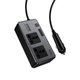 Автомобільний інвертор HOCO Z66 200 Вт (PD 66W, USB-C, 2×USB-A) 12В→220В - зображення 4