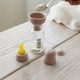 Детская бутылочка BIBS Baby Bottle Round Latex 150 мл Slow Flow (медленный поток) Blush - изображение 2
