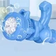 Детский автоматический пистолет пулемет для мыльных пузырей Bubble toy голубой - изображение 2
