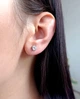 Серебряные серьги-пуссеты с муассанитом 2-0,6 ct 4 мм, Сертификат (Арт.685633613) - изображение 9