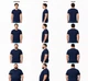 Футболка мужская Fruit of the Loom Valueweight базовая классическая 100% хлопок, размер 5XL тёмно-синяя - зображення 10