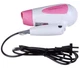 Складной дорожный фен Gemei GM-1756 Pink портативный для укладки и сушки волос со сборной ручкой, насадкой - изображение 2