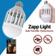 Светодиодная лампа уничтожитель комаров и мошек 2 в 1 ZappLight, Электрическая лампа приманка для насекомых - изображение 2