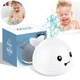 Игрушка для купания малышей Кит с фонтанчиком Mini Whale Fountain ∙ Плавающая игрушка с RGB подсветкой - изображение 1