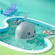 Детская игрушка для ванной светящийся кит Spray Water Bath Toy с подсветкой и фонтаном, Плавающая игрушка - изображение 4