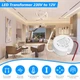 Трансформатор LED HNCY 12V 20W круглий вологозахищений IP66 220V - изображение 2