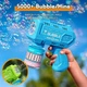 Автоматичний LED-пістолет для мильних бульбашок Bubble Gun, електрична іграшка для дітей від 3 років, працює від 4 батарейок AA, без розчину та батарейок, блакитний - зображення 5
