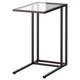 Стіл для ноутбука, чорно-коричневий/скляний, 35x65 см IKEA VITTSJÖ 002.502.49 - изображение 1