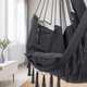 Плетеное подвесное кресло-качалка BOHO Бразильский гамак для дома, сада и террасы с подушками до 130 кг - изображение 9