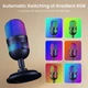 USB-микрофон игровой конденсаторный с RGB-подсветкой для игр, стримов, записи и онлайн-встречаний - изображение 3
