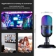 USB-микрофон игровой конденсаторный с RGB-подсветкой для игр, стримов, записи и онлайн-встречаний - изображение 7