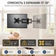 Крепление кронштейн поворотный для телевизора и монитора настенное BONTEC 237 13-30 выдвижное до 15кг - изображение 2