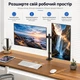 Крепление кронштейн поворотный для 2 мониторов Pholiten MD97442SE 13-27 выдвижное до 8кг - изображение 3