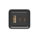 Сетевое зарядное устройство ColorWay GaN3 Pro Power Delivery (USB-A + 2 USB TYPE-C) (65W) (CW-CHS039PD-BK) - изображение 7