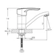 Смеситель для умывальника Haiba Hansberg 555 (15 см) (HB0215) - изображение 5