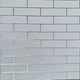 3Д панель фольгированный Белый кирпич с серебряным швом 68см*68см*3,5мм декоративное покрытие для стен самоклеющееся Серый - изображение 1