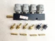 Форсунка 2 Ом планка 4 цилиндра (серые) (штуцера в коллектор, с калибровочными штуцерами) VALTEK - изображение 4