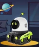 Робот Космонавт Нічник Проектор зіркового неба +5 мультиплікацій Magic 3D Світлодіодний світильник Обертається Регулюється Північне Сяйво Зірки Галактики Акумуляторний USB Type-C Зарядка Регулювання яскравості - зображення 10
