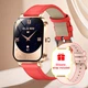 Смарт-часы женские Lady Smart Watch Red с фитнес трекером, с Bluetooth-звонками, пульсометром и 2 ремешками - изображение 8