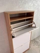 Тумба для обуви HOME CREATION, на 3 отдела, дуб артизан/белый (60×128,5×25 см) - изображение 6