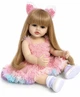 Реалістична Кукла Реборн 55 см повністю вінілова Doll Reborn Baby Born К0100312 - зображення 1