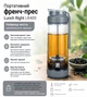 Френч прес-пляшка портативний 400ml LUNCH RIGHT Hot&Cool LR400GY - зображення 1