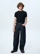 Футболка хлопковая длинная мужская ROZA 250745 2XL Черная (4824005758102) - изображение 3