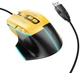 Миша Hoco GM31 Overlord RGB USB Black-Yellow (6942007629201) - зображення 6