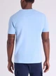 Футболка хлопковая длинная мужская U.S. Polo Assn 11T0107-2X00A(Surf Blue Heather) XL Голубая с принтом (786662624708) - изображение 2