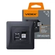 Розетка CAT6 одинарная компьютерная черный графит VIDEX BINERA VF-BNSK1PC6-BG - изображение 1