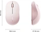 Мышь Ugreen M331 Wireless/Bluetooth Pink (UGR-65625) - изображение 2