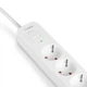 Мережевий подовжувач VIDEX ONCORD з/з 4п 3м (3x1.5мм) 3.4А USB(QC3.0) +USB-C(PD20W) з кнопкою White - зображення 3