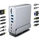 Хаб Док станція Deepfox-2524 13 в 1 з поворотною підставкою USB Type-C концентратор для ноутбука комп'ютера 13 портів - зображення 2
