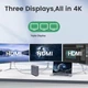 Хаб Док станция Deepfox-2521 15 в 1 с поворотной подставкой USB Type-C концентратор для ноутбука компьютера 15 портов - изображение 5