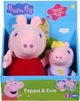 Zestaw maskotek Peppa Pig Peppa & Evie 2 szt 8422 (5029736084226) - obraz 1