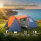 Намет туристичний двомісний двошаровий з просторим тамбуром (Кемпінговий) - зображення 1