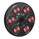 Настенная боксерськая мишень на аккумуляторе с подсветкой и bluetooth Боксерський тренажер с перчатками Черный с красным - изображение 3