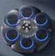 Детский боксерский тренажер настенный на аккумуляторе с подсветкою bluetooth и перчатками - изображение 2